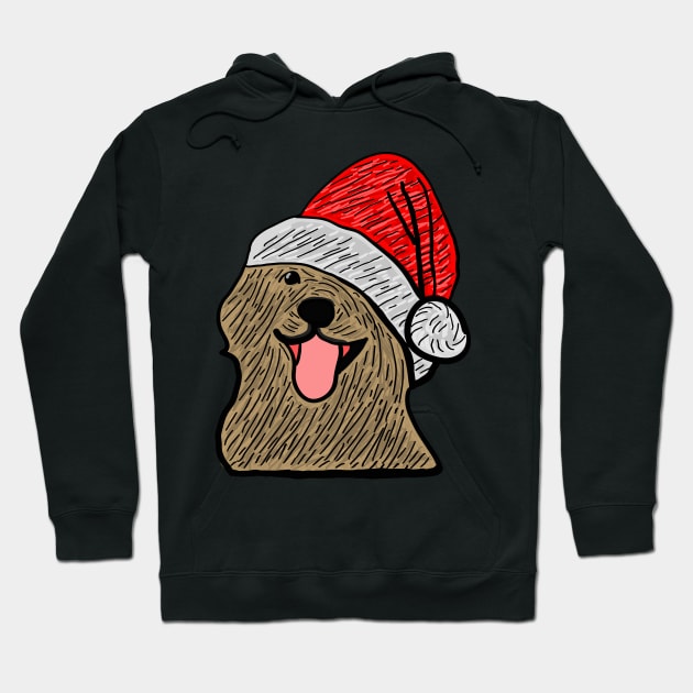 Christmas Dog Hoodie by Sahaga-haga